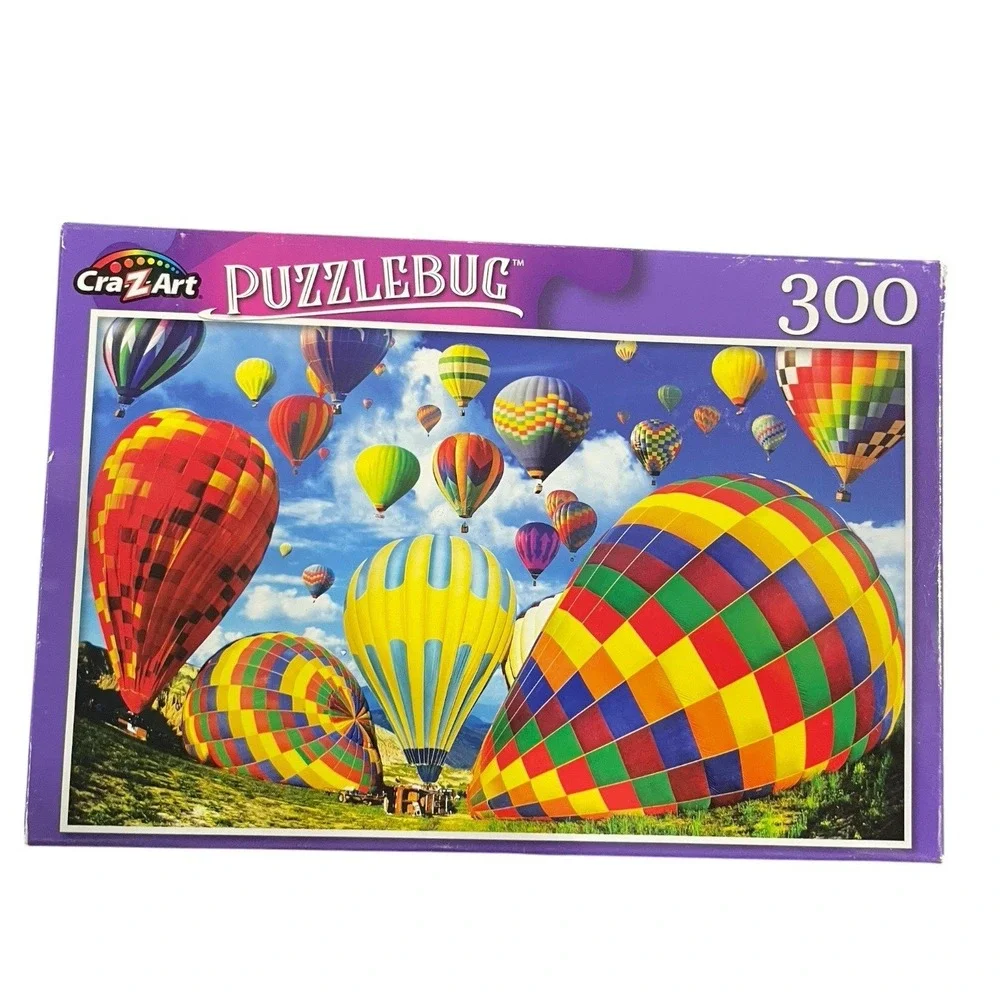 2 Puzzles Balloons Farm Hands Dogs Apples 300 Pc Jigsaw Cra Z Art New Puzzlebug